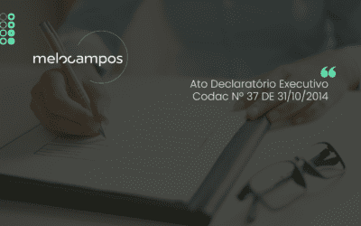 Ato Declaratório Executivo Codac Nº 37 DE 31/10/2014