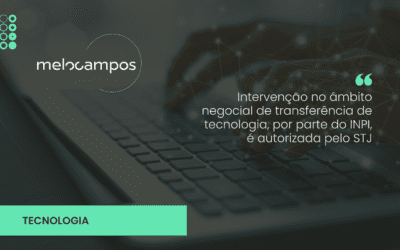 Intervenção no âmbito negocial de transferência de tecnologia, por parte do INPI, é autorizada pelo STJ
