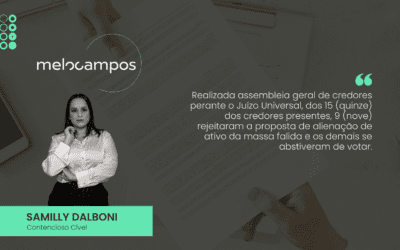 Rejeitada a proposta de alienação de ativo pela Assembleia Geral dos Credores, o juiz da falência poderá optar por método alternativo