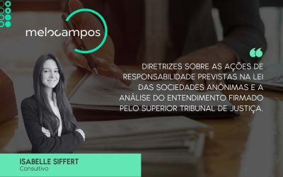 Diretrizes sobre as ações de responsabilidade previstas na Lei das Sociedades Anônimas e a análise do entendimento firmado pelo Superior Tribunal de Justiça.